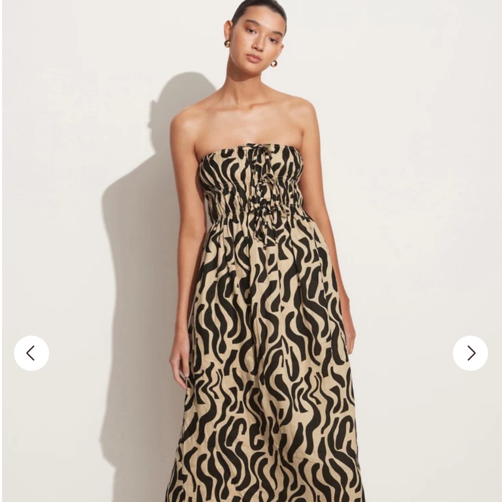 NWT Faithful the brand Contessa Midi Dress La Cateau Print XS